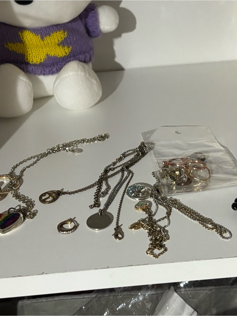 Assorted Women's Silver-Tone Necklace Set - Mixed Pendant Styles